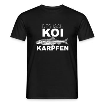 Koi Karpfen - schwäbisches Wortspiel - Männer T-Shirt - Schwarz - Vorne - AI Model Male 178 light (178cm)