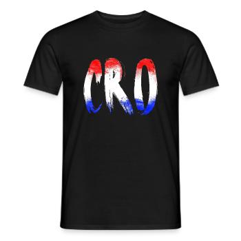 Croatie Croate Hrvatska Croatie Croates Croates Croates - T-shirt homme - noir - Devant - AI Model Male 178 light (178cm)