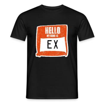 Zerflossener - Ex - Männer T-Shirt - Schwarz - Vorne - AI Model Male 178 light (178cm)