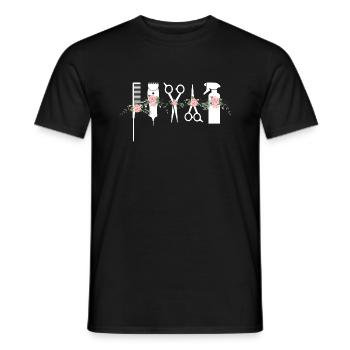Hairdresser – Hair Cutting Specialist Haircutting - Männer T-Shirt - Schwarz - Vorne - AI Model Male 178 light (178cm)