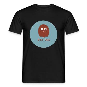 Pro Owl, Pro Owl, Pro Forest Dweller - Men's T-Shirt - black - Front - AI Model Male 178 light (178cm)