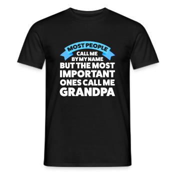 Großvater Großvater Großvater Geschenk - Männer T-Shirt - Schwarz - Vorne - AI Model Male 178 light (178cm)