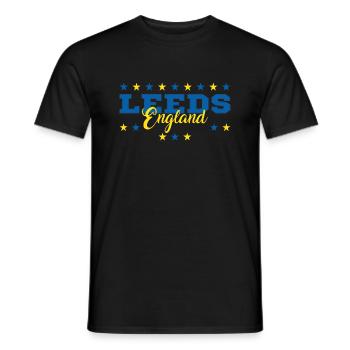 Leeds1 - T-shirt homme - noir - Devant - AI Model Male 178 light (178cm)