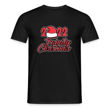 Family Christmas 2022 - Männer T-Shirt - Schwarz - Vorne - AI Model Male 178 light (178cm)
