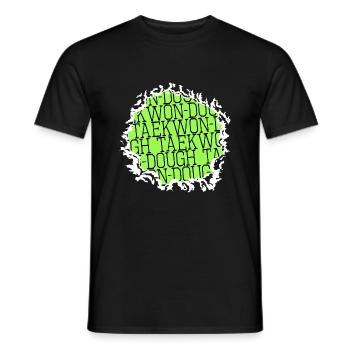 dinosaur present idea fun christmas present dino - Männer T-Shirt - Schwarz - Vorne - AI Model Male 178 light (178cm)