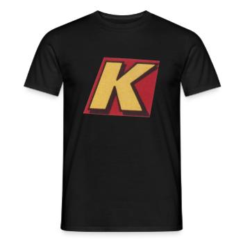 K - Männer T-Shirt - Schwarz - Vorne - AI Model Male 178 light (178cm)