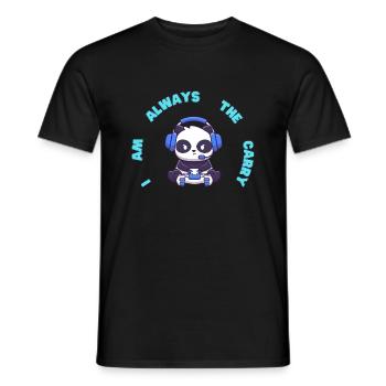 i am always the carry - Männer T-Shirt - Schwarz - Vorne - AI Model Male 178 light (178cm)