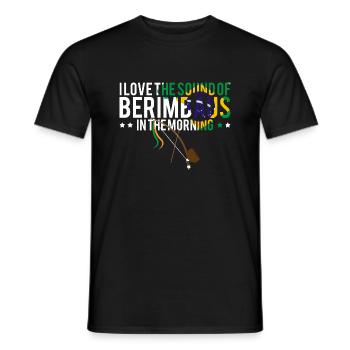 Arts martiaux brésiliens pour instruments de capoeira - T-shirt homme - noir - Devant - AI Model Male 178 light (178cm)