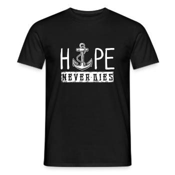 Hope Never Dies Statement Hope Faith Love - Men's T-Shirt - black - Front - AI Model Male 178 light (178cm)