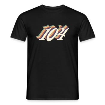 Jahrgang zum 104-jährigen Jubiläum - Männer T-Shirt - Schwarz - Vorne - AI Model Male 178 light (178cm)