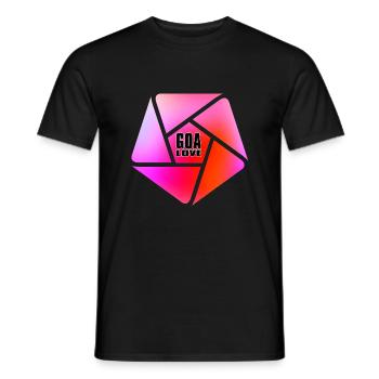 GOA LOVE - Männer T-Shirt - Schwarz - Vorne - AI Model Male 178 light (178cm)