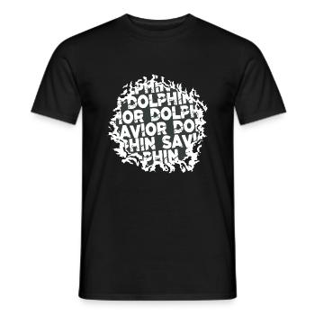 Bass Fishing Tshirts Boats Marine Life Biological - Men's T-Shirt - black - Front - AI Model Male 178 light (178cm)