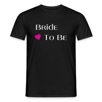 Bride to be - Men's T-Shirt - black - Front - AI Model Male 178 light (178cm)