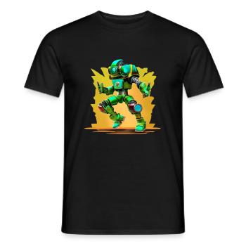 robo dance - Männer T-Shirt - Schwarz - Vorne - AI Model Male 178 light (178cm)