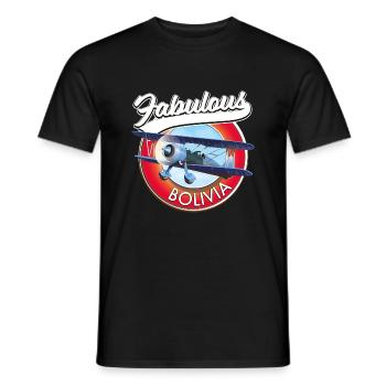 Fabelhaftes Bolivien-Reiselogo - Männer T-Shirt - Schwarz - Vorne - AI Model Male 178 light (178cm)