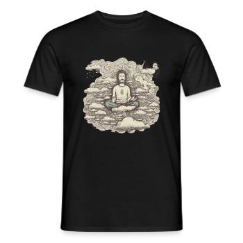 Mindfulness - Men's T-Shirt - black - Front - AI Model Male 178 light (178cm)