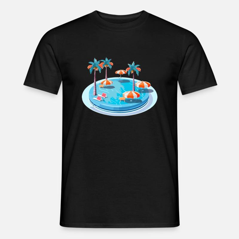 Ein Traumpool - Männer T-Shirt - Schwarz