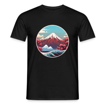 Japon - T-shirt homme - noir - Devant - AI Model Male 178 light (178cm)