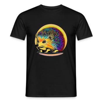 Igel - Männer T-Shirt - Schwarz - Vorne - AI Model Male 178 light (178cm)