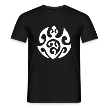tortue maorie 30 blanc - T-shirt homme - noir - Devant - AI Model Male 178 light (178cm)
