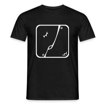 6 Kin Maya umarmt WHT - Männer T-Shirt - Schwarz - Vorne - AI Model Male 178 light (178cm)