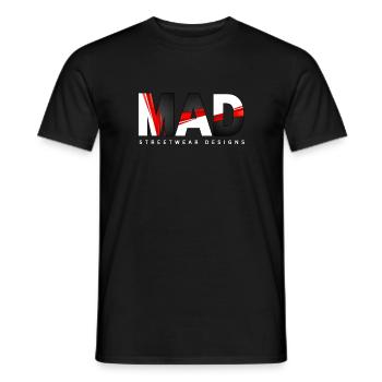 Verrückte Streetwear-Designs - Männer T-Shirt - Schwarz - Vorne - AI Model Male 178 light (178cm)