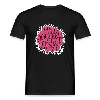 Beard Fun Dinosaur Fairy Tail Computer Lover Jokes - Men's T-Shirt - black - Front - AI Model Male 178 light (178cm)