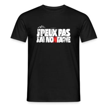 J'peux pas j'ai montagne - T-shirt homme - noir - Devant - AI Model Male 178 light (178cm)