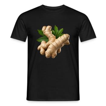 Würzige Wurzel - Männer T-Shirt - Schwarz - Vorne - AI Model Male 178 light (178cm)