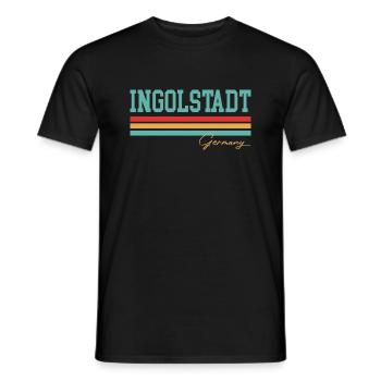 Ingolstadt Bayern - Männer T-Shirt - Schwarz - Vorne - AI Model Male 178 light (178cm)