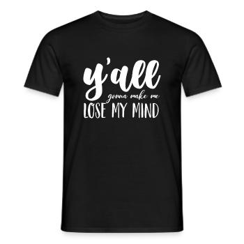 Tu vas me faire perdre la tête drôle - T-shirt homme - noir - Devant - AI Model Male 178 light (178cm)