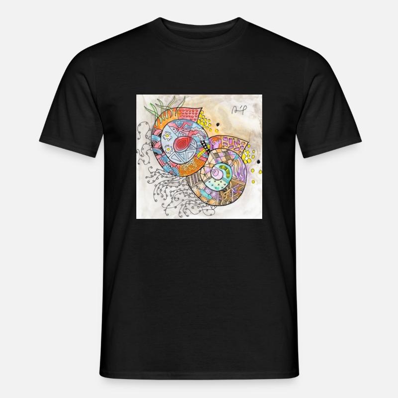 Wirrwarr 7 - Männer T-Shirt - Schwarz