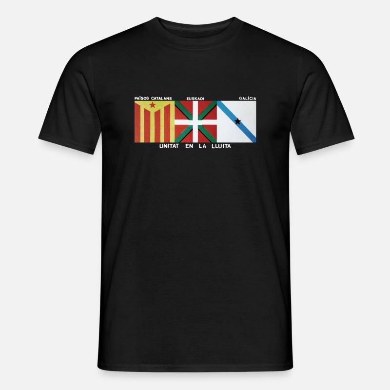 UNITAT EN LA LLUITA - Männer T-Shirt - Schwarz