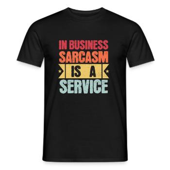 Citation de travail de mème de service de sarcasme drôle - T-shirt homme - noir - Devant - AI Model Male 178 light (178cm)