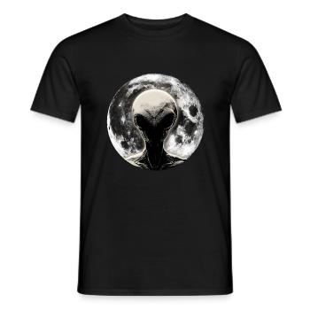 Alien Moonlight - Männer T-Shirt - Schwarz - Vorne - AI Model Male 178 light (178cm)