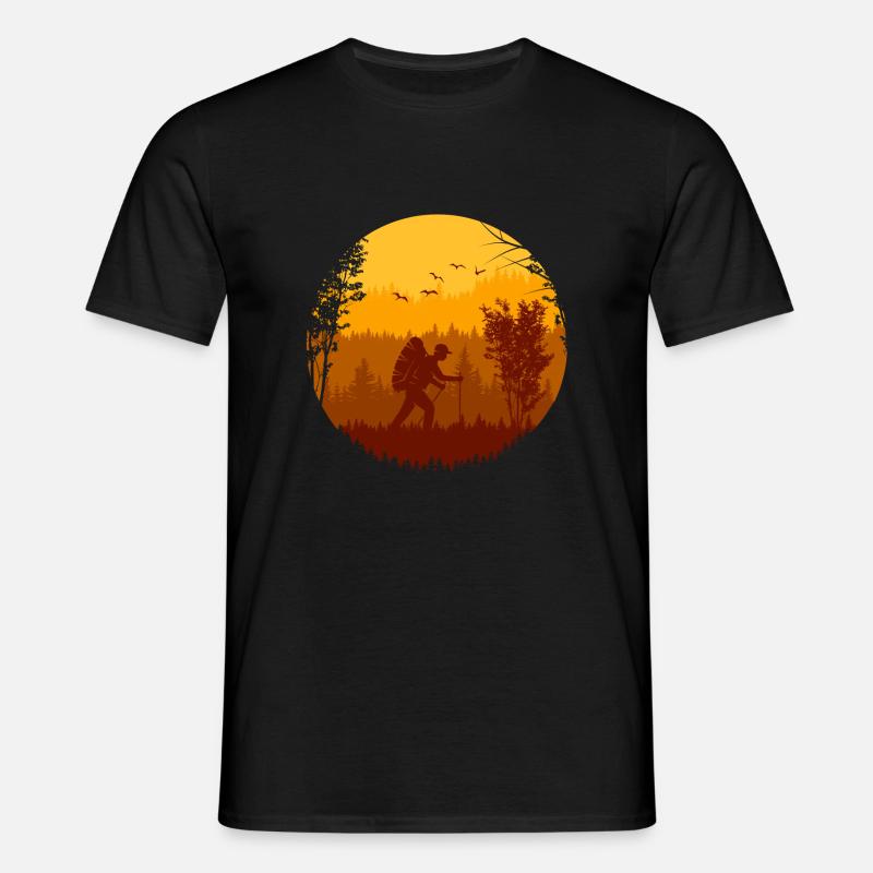 Wanderreise - Männer T-Shirt - Schwarz