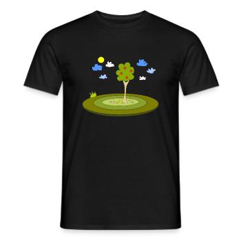 Nature Piece - Men's T-Shirt - black - Front - AI Model Male 178 light (178cm)