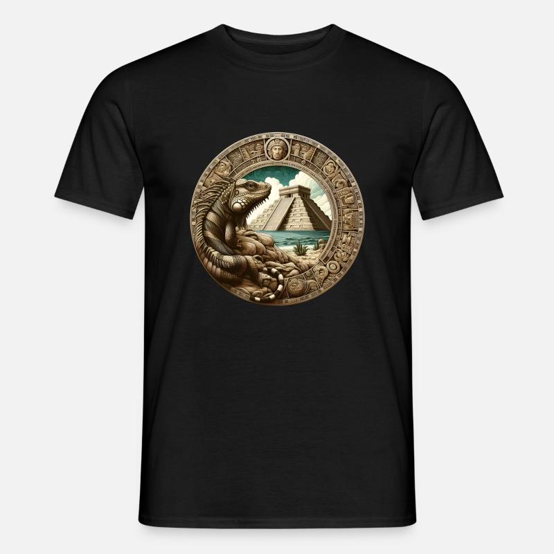 Die Urzeit der Maya - Männer T-Shirt - Schwarz