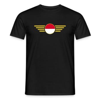 I Love Indonesia, Style Design T-Shirt - Men's T-Shirt - black - Front - AI Model Male 178 light (178cm)