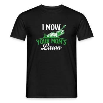 Je tonds la pelouse de ta maman - Tondeuse à gazon pour aménagement paysager - T-shirt homme - noir - Devant - AI Model Male 178 light (178cm)