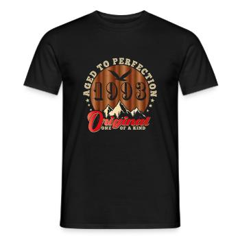 Anniversaire emblématique de 1993 - T-shirt homme - noir - Devant - AI Model Male 178 light (178cm)