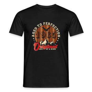 Anniversaire emblématique de 1965 - T-shirt homme - noir - Devant - AI Model Male 178 light (178cm)