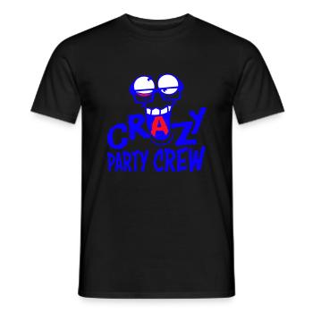 Crazy Party Crew Team Crazy Face Friends - Men's T-Shirt - black - Front - AI Model Male 178 light (178cm)