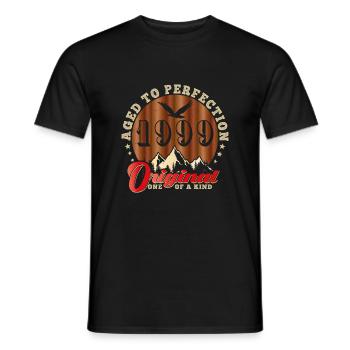 Anniversaire emblématique de 1999 - T-shirt homme - noir - Devant - AI Model Male 178 light (178cm)