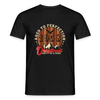 Ikonisches Jubiläum von 1958 - Männer T-Shirt - Schwarz - Vorne - AI Model Male 178 light (178cm)