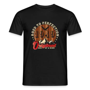 Iconic 1949 Anniversary - Men's T-Shirt - black - Front - AI Model Male 178 light (178cm)