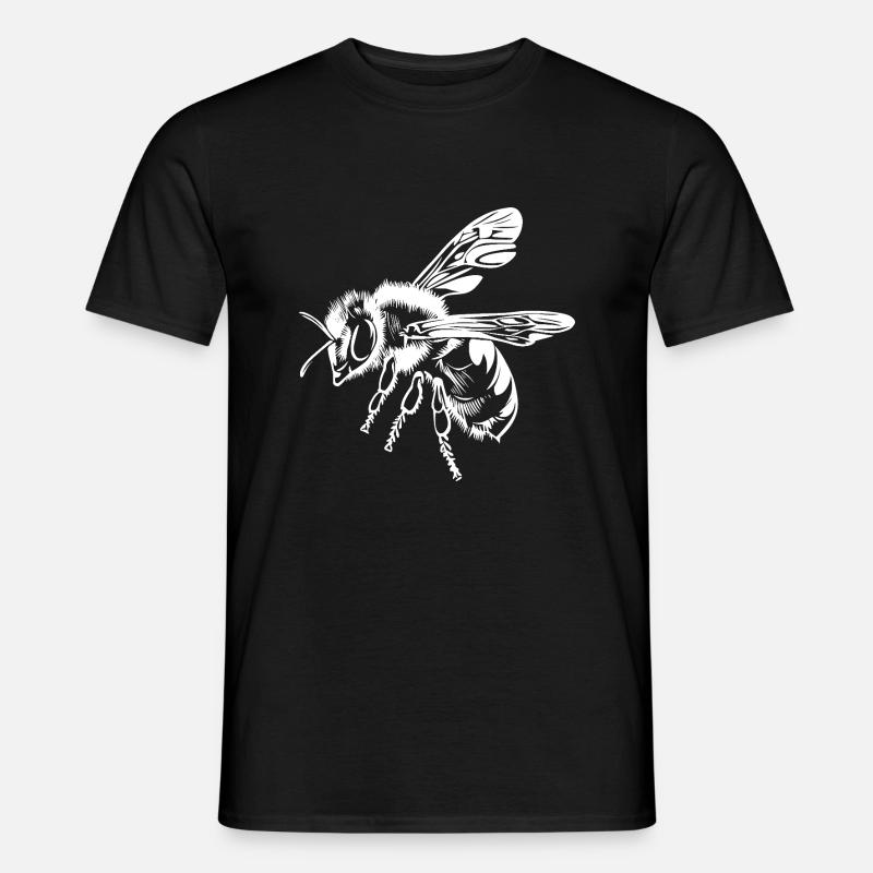 Bee Beekeeper Graphic - Men's T-Shirt - black