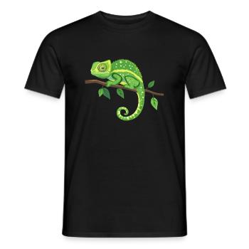 Kameleon - Männer T-Shirt - Schwarz - Vorne - AI Model Male 178 light (178cm)