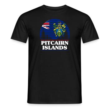 Îles Pitcairn - T-shirt homme - noir - Devant - AI Model Male 178 light (178cm)