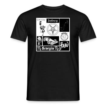 Skorpion - Männer T-Shirt - Schwarz - Vorne - AI Model Male 178 light (178cm)